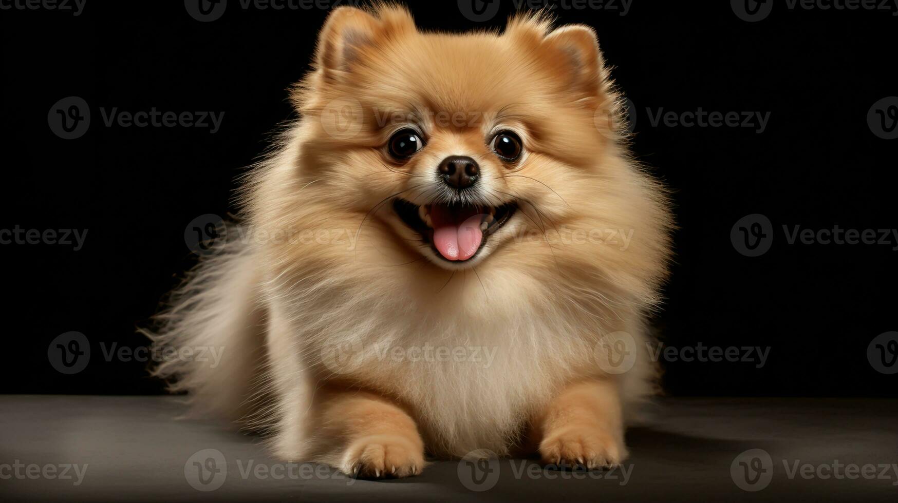 realista retrato do pomerânia lulu cachorro. ai gerado foto