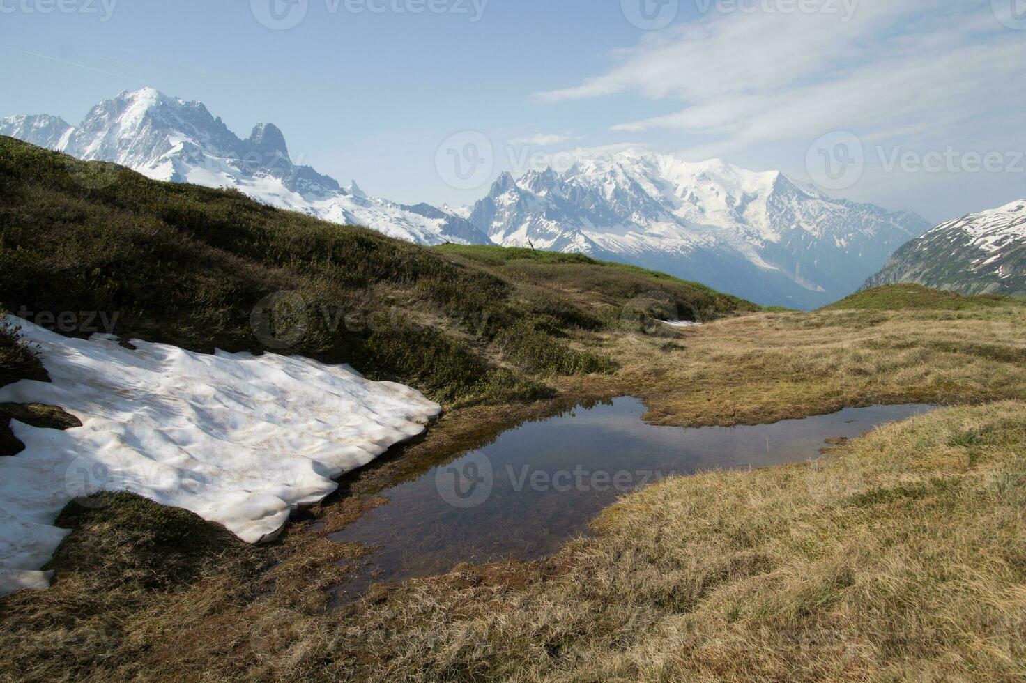 panorama do a francês Alpes foto