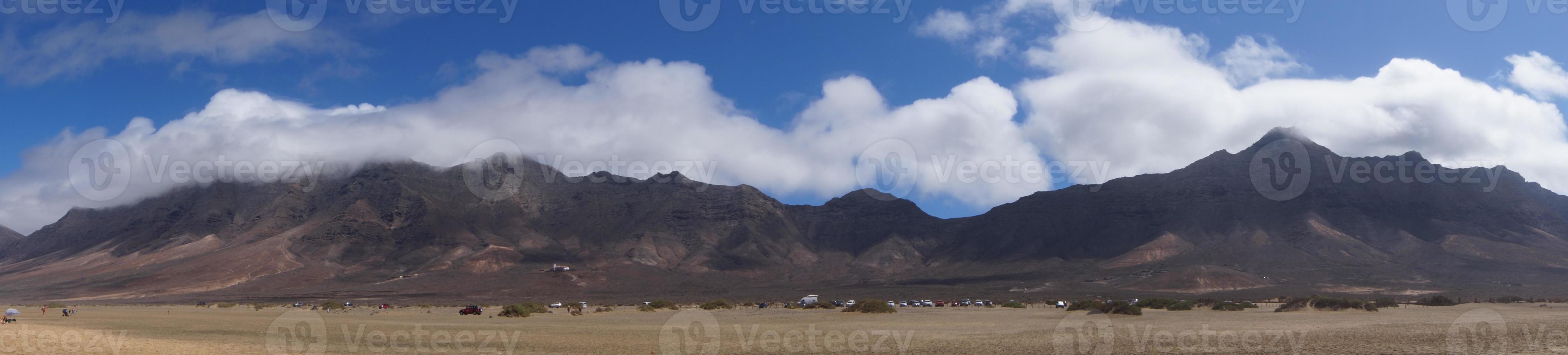 trilha para caminhada cofete litoral fuerteventura foto