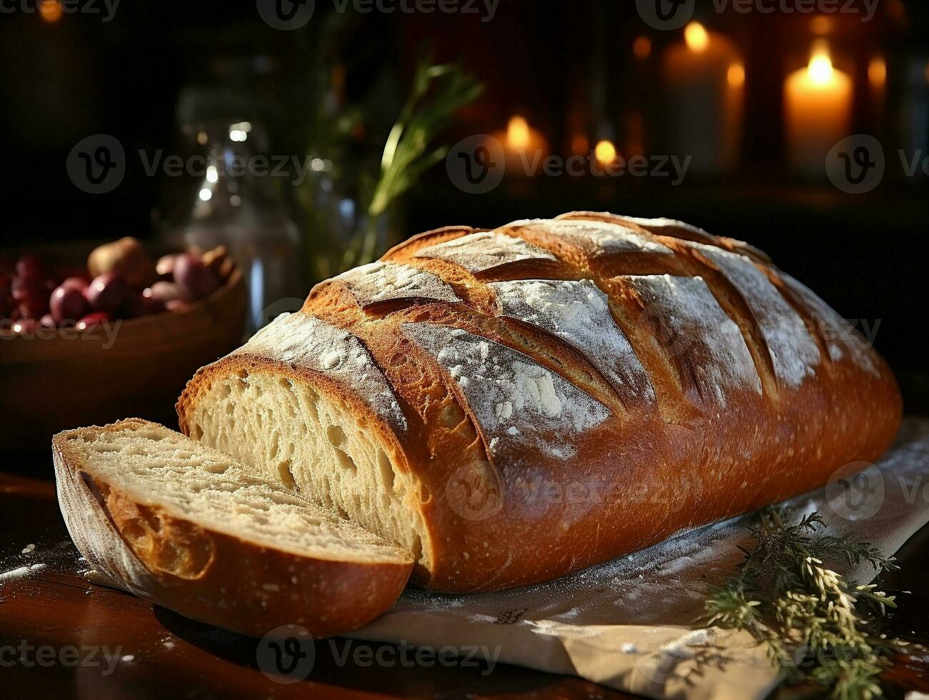 ai generativo padaria pastelaria delicioso pão foto