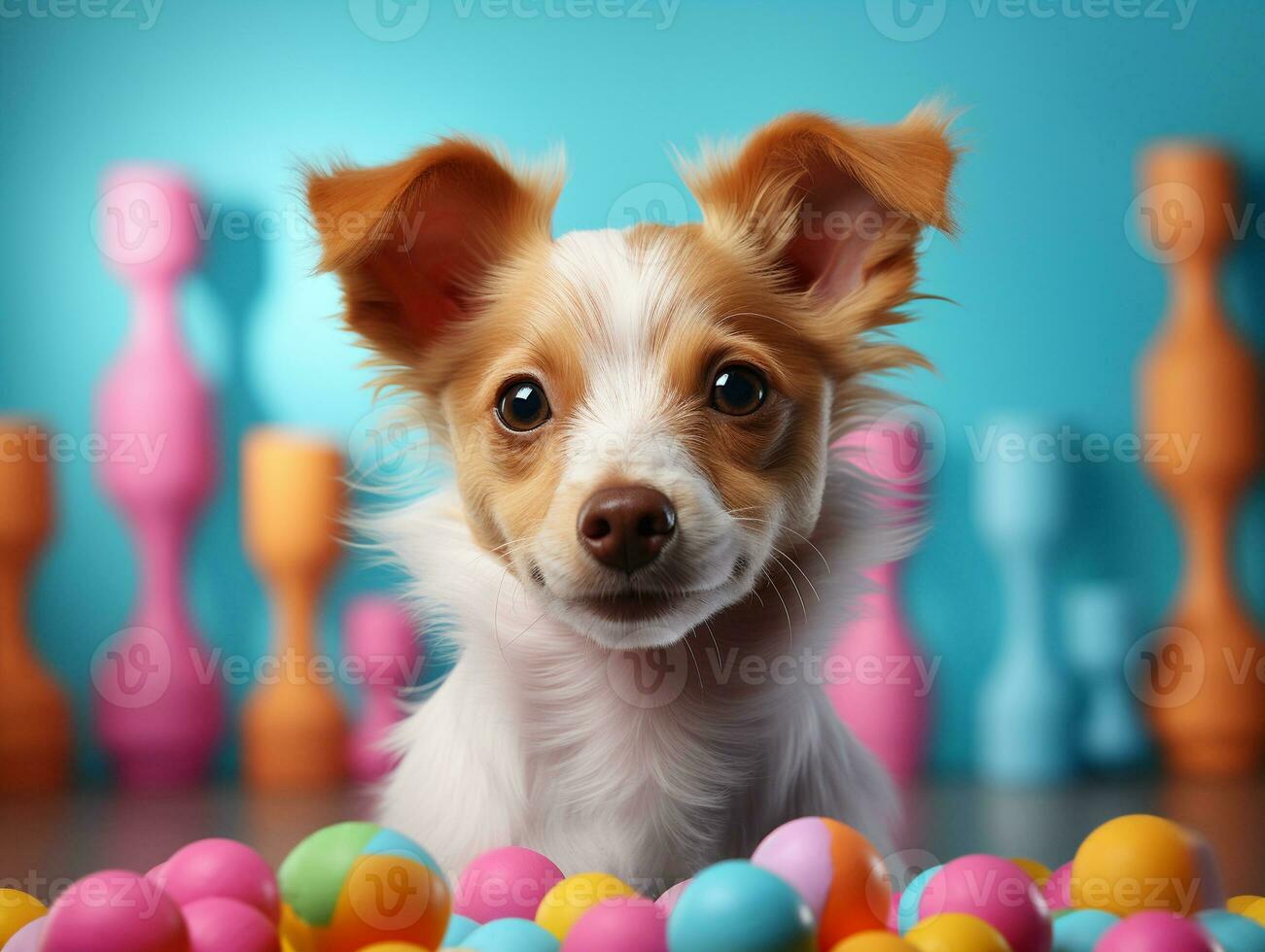 ai gerado fofa doce animal cachorro foto