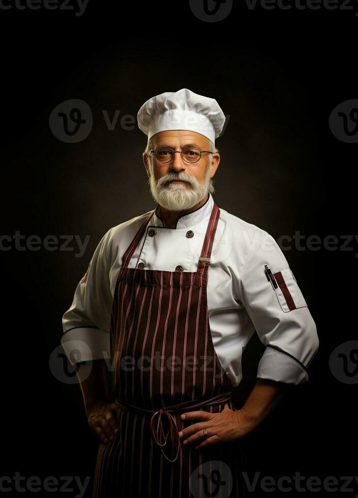 ai gerado profissional restaurante chefe de cozinha foto