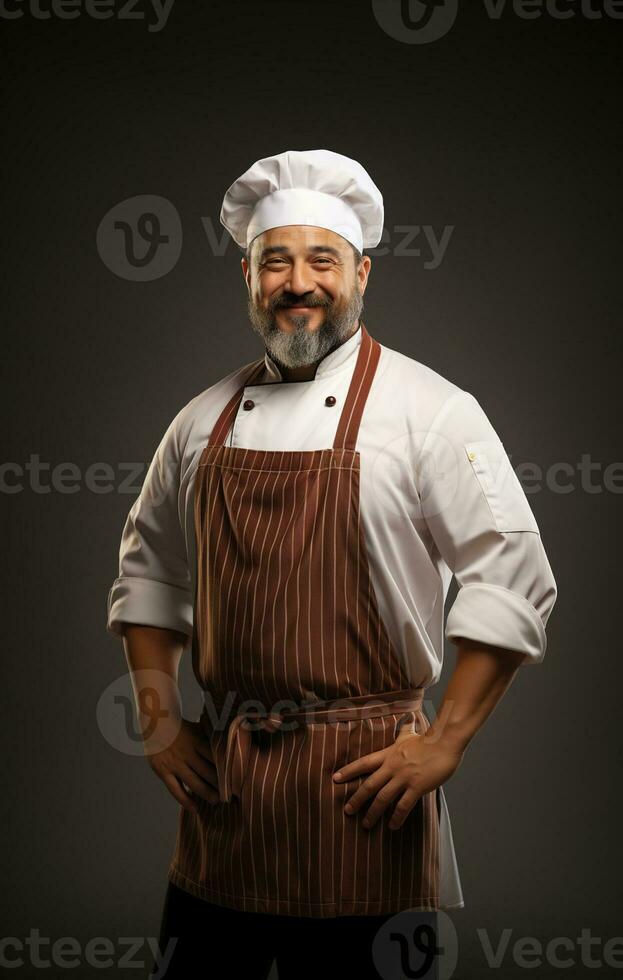 ai gerado profissional restaurante chefe de cozinha foto