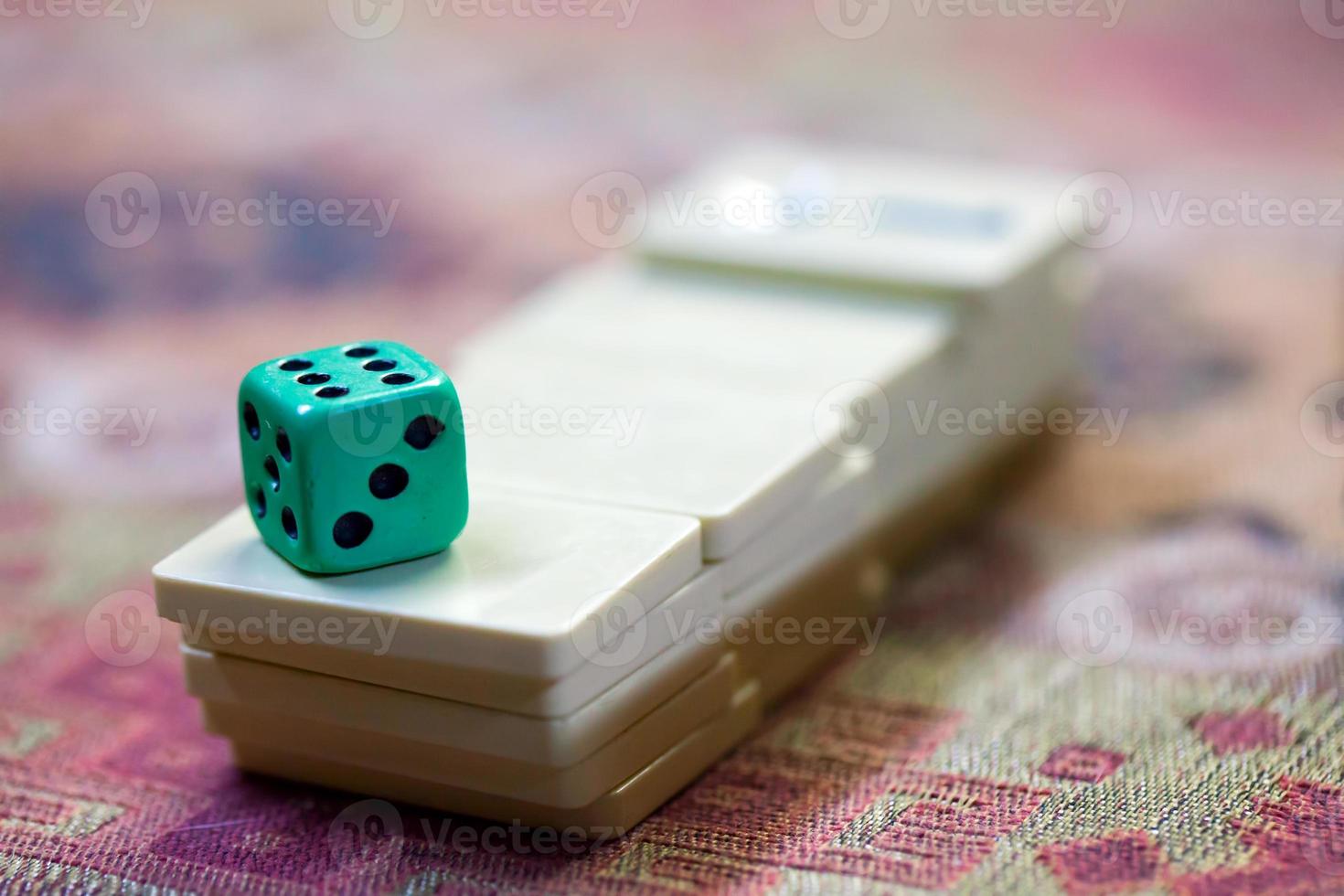 anatólia tradicional jogo de quadrados com rummy chamado okey foto