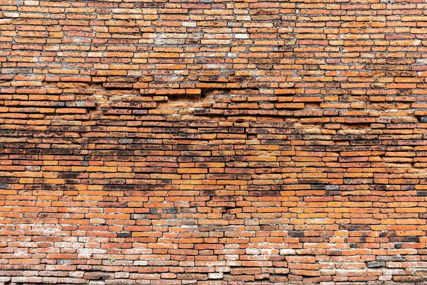 textura de parede de tijolo vazia para o fundo foto