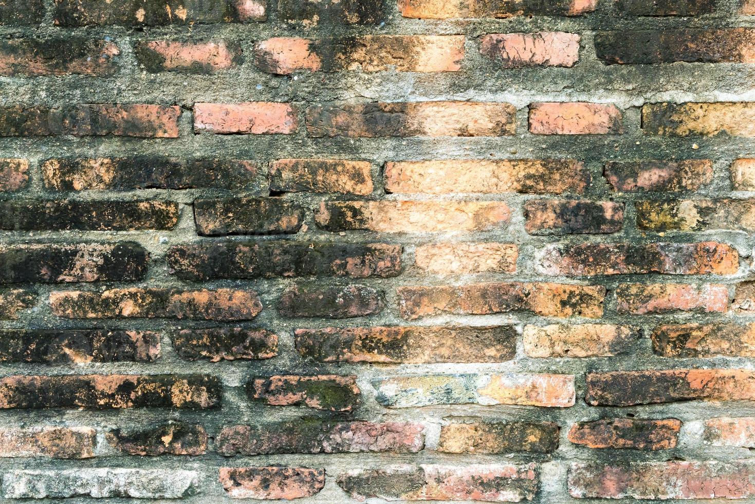 textura de parede de tijolo vazia para o fundo foto