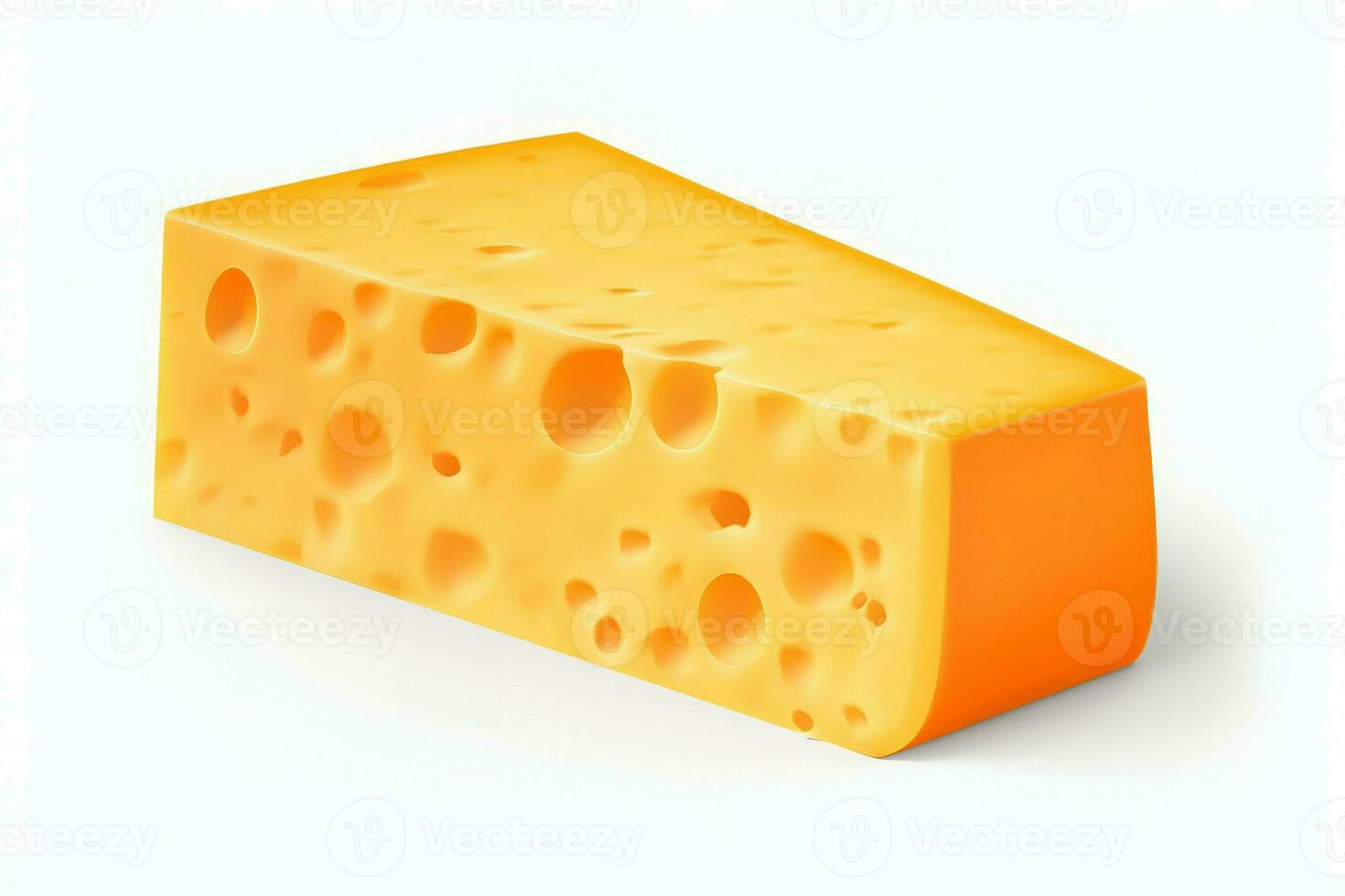 queijo cheddar queijo fatia orgânico. gerar ai foto
