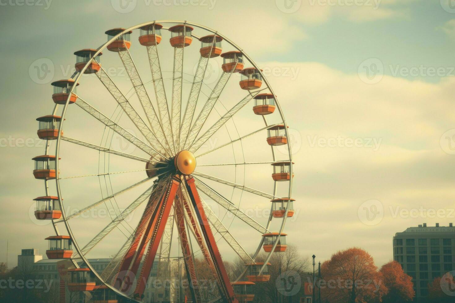 ferris roda cidade. gerar ai foto