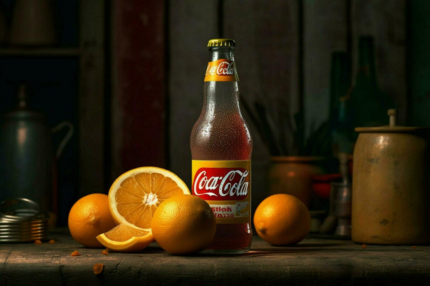 Coca Cola laranja baunilha foto