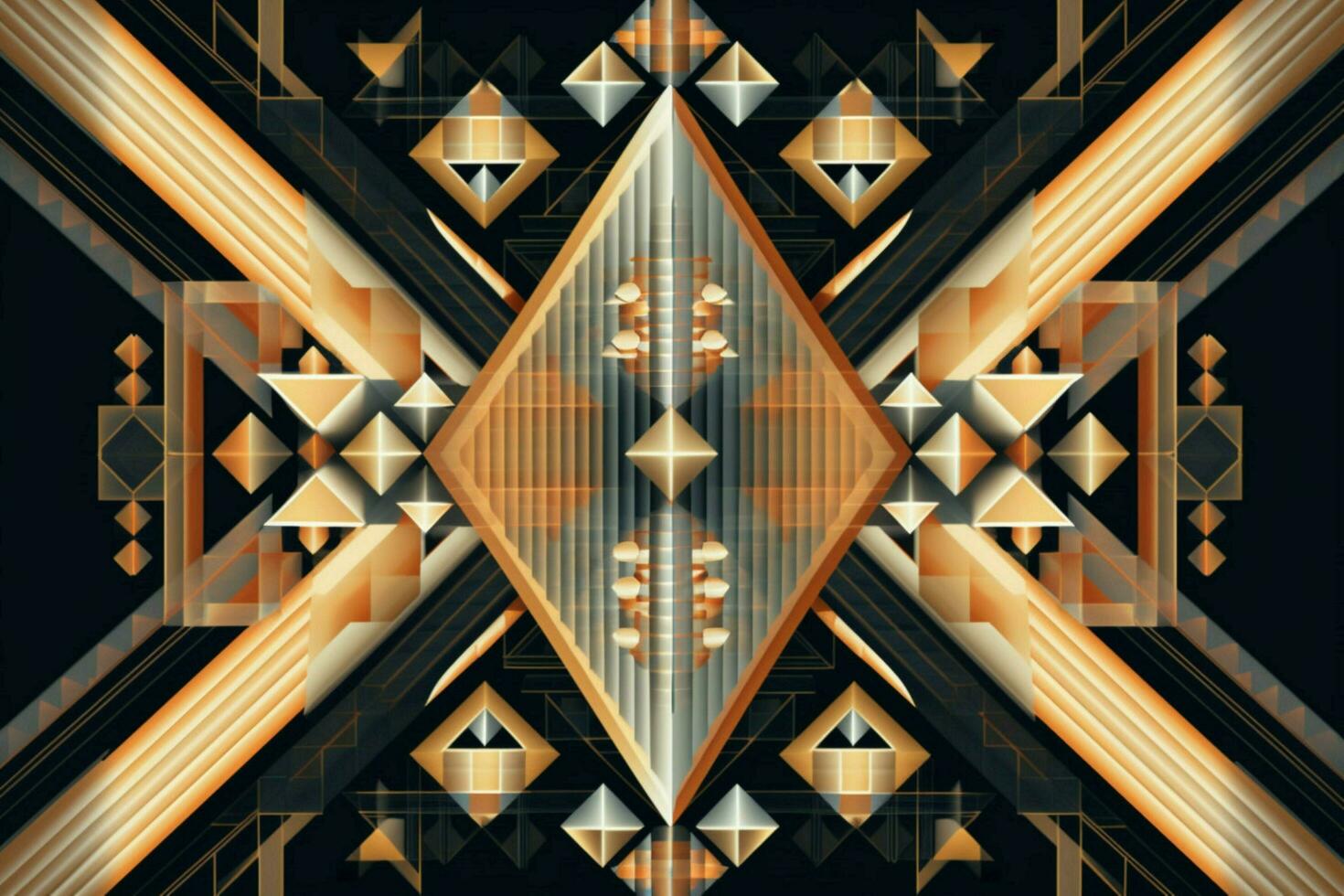 geométrico formas repetido dentro simétrico padrões foto