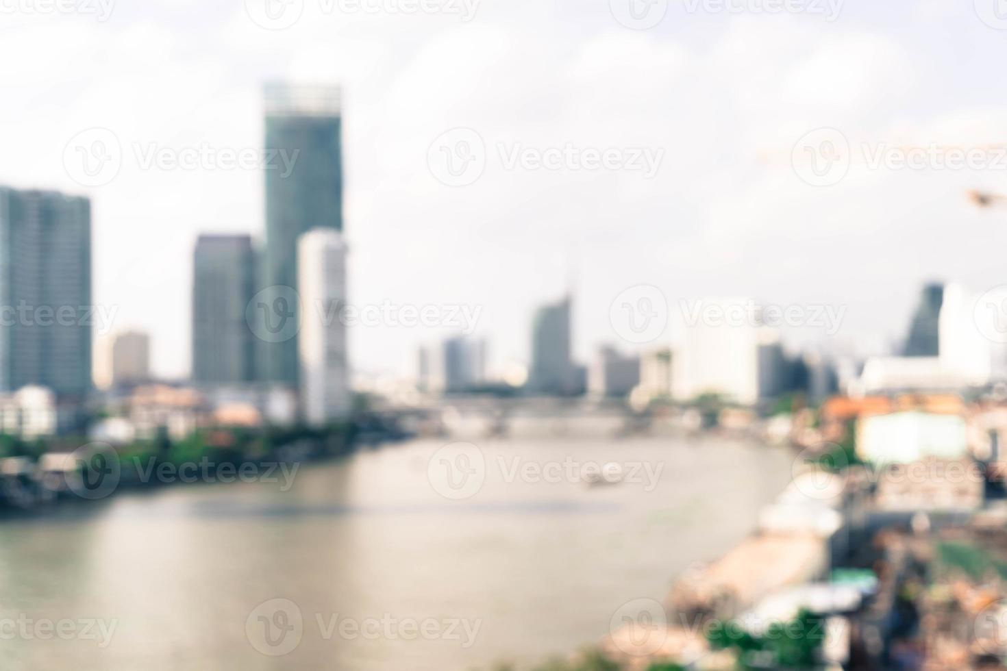 borrão abstrato cidade de Bangkok na Tailândia foto