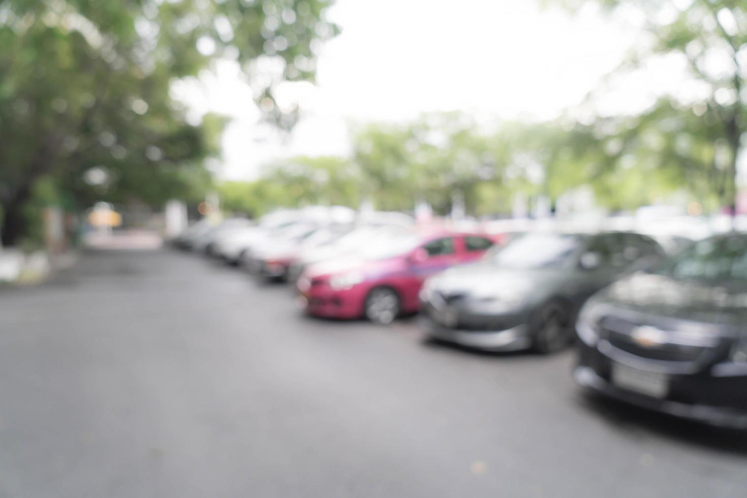 carro de estacionamento desfocado abstrato para o fundo foto