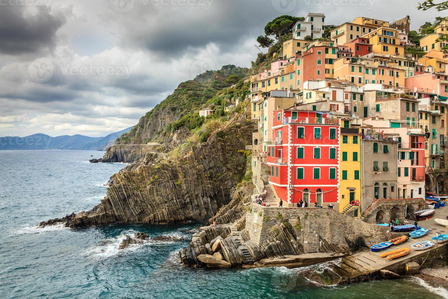 litoral de cinque terre foto