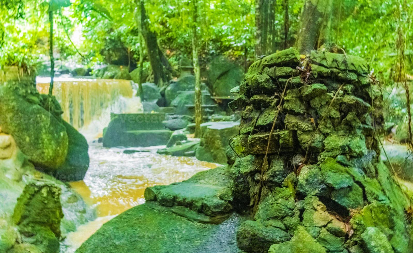 cachoeira tar nim e jardim mágico secreto koh samui tailândia. foto