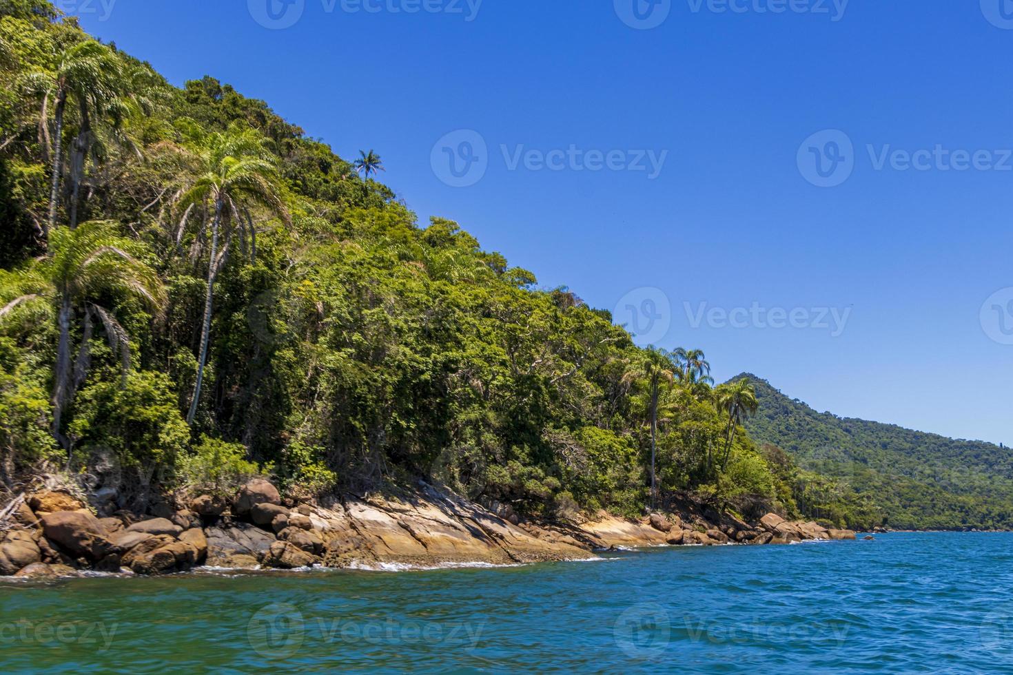 a grande ilha tropical ilha grande, angra dos reis brasil. foto