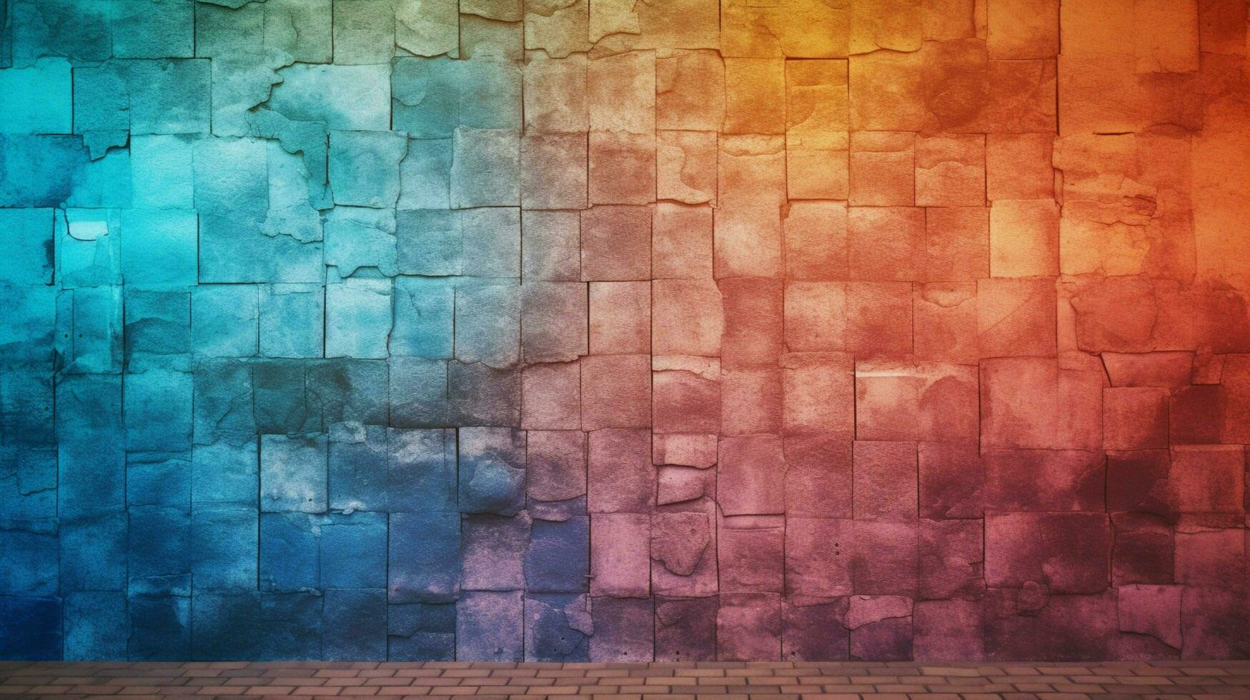 texturizado parede com vibrante cor paleta foto