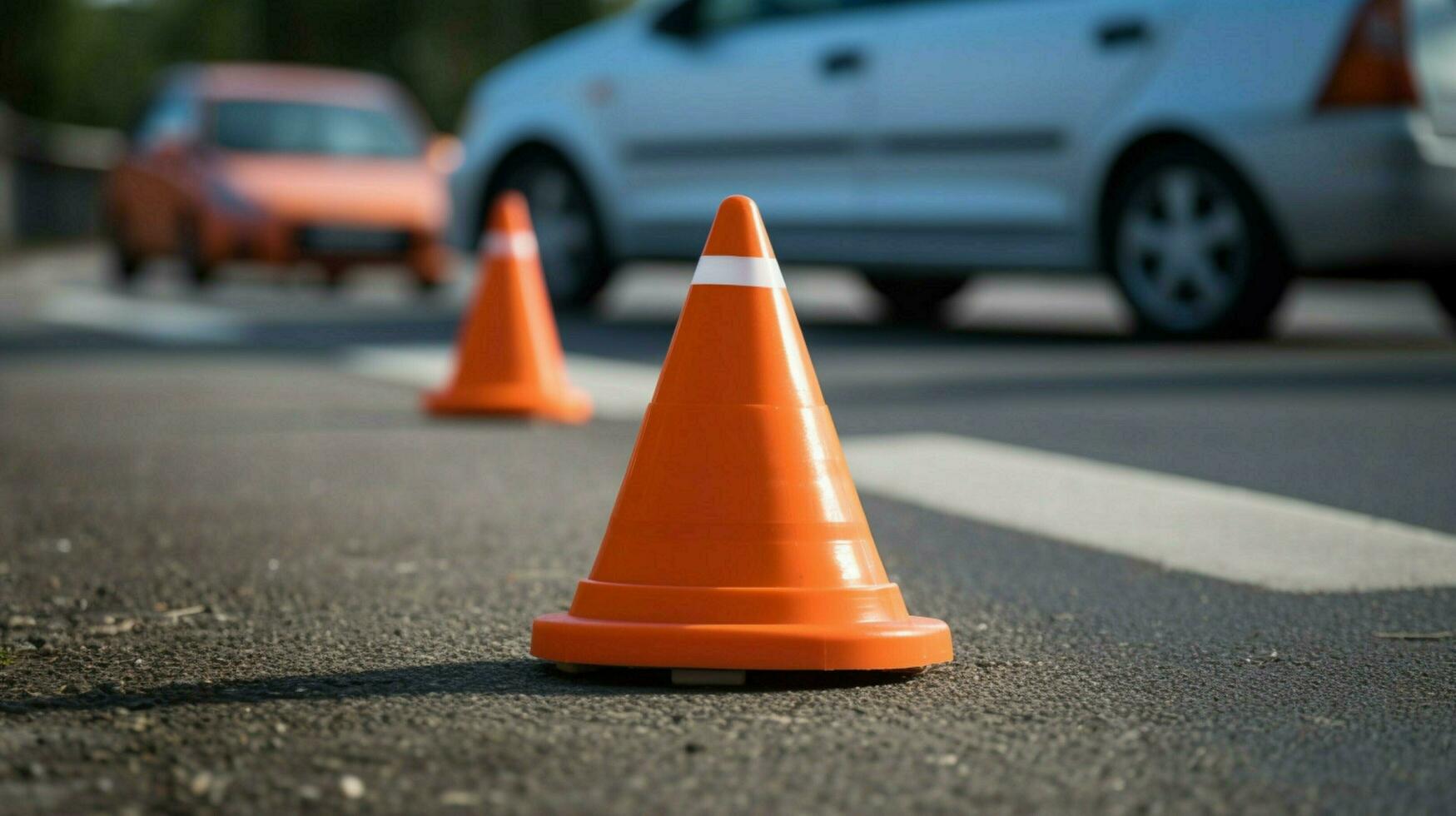 tráfego cone ser usava Como temporário marcador foto