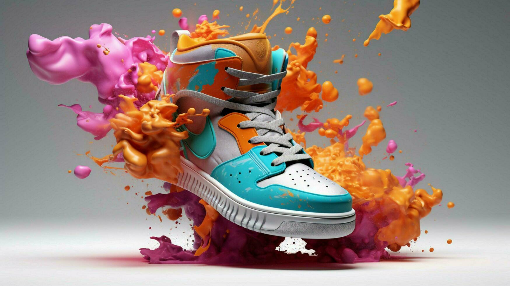 3d tênis de alberto seveso avançado cor esquema foto