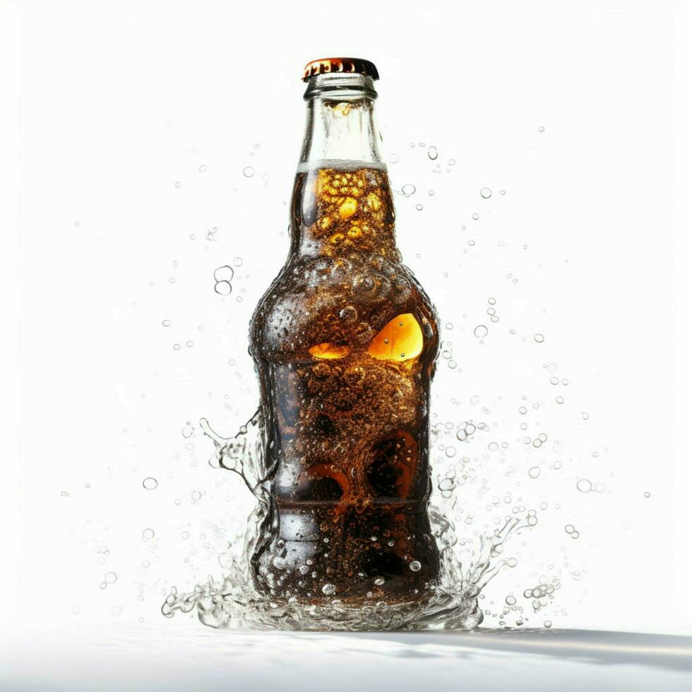 contrata raiz Cerveja com branco fundo Alto qualidade foto