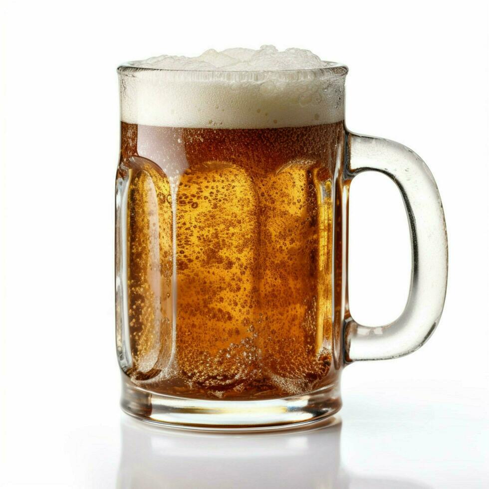 caneca raiz Cerveja com branco fundo Alto qualidade foto