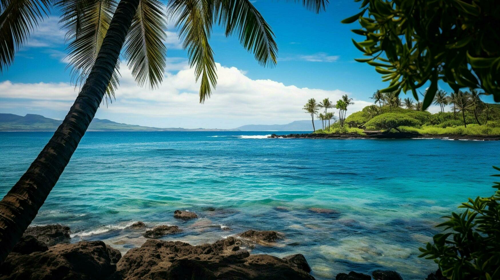 cenário azul oceano Havaí foto