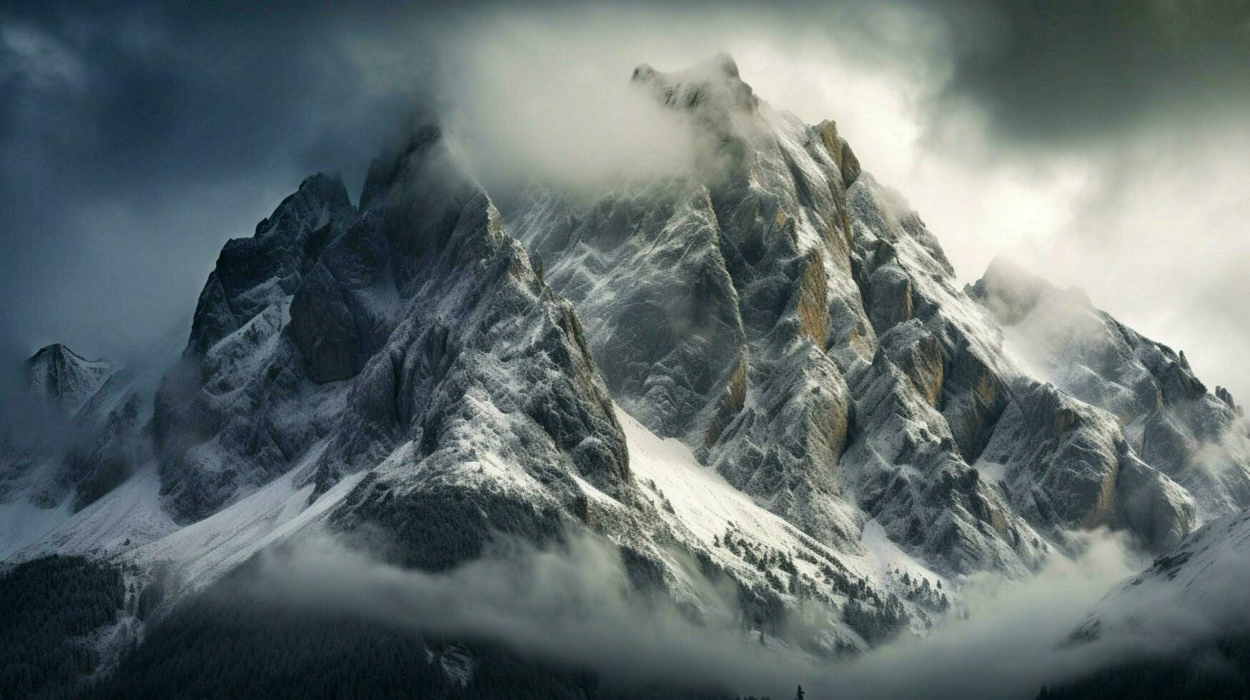 dolomites coberto montanhas do Itália gruppo di se foto