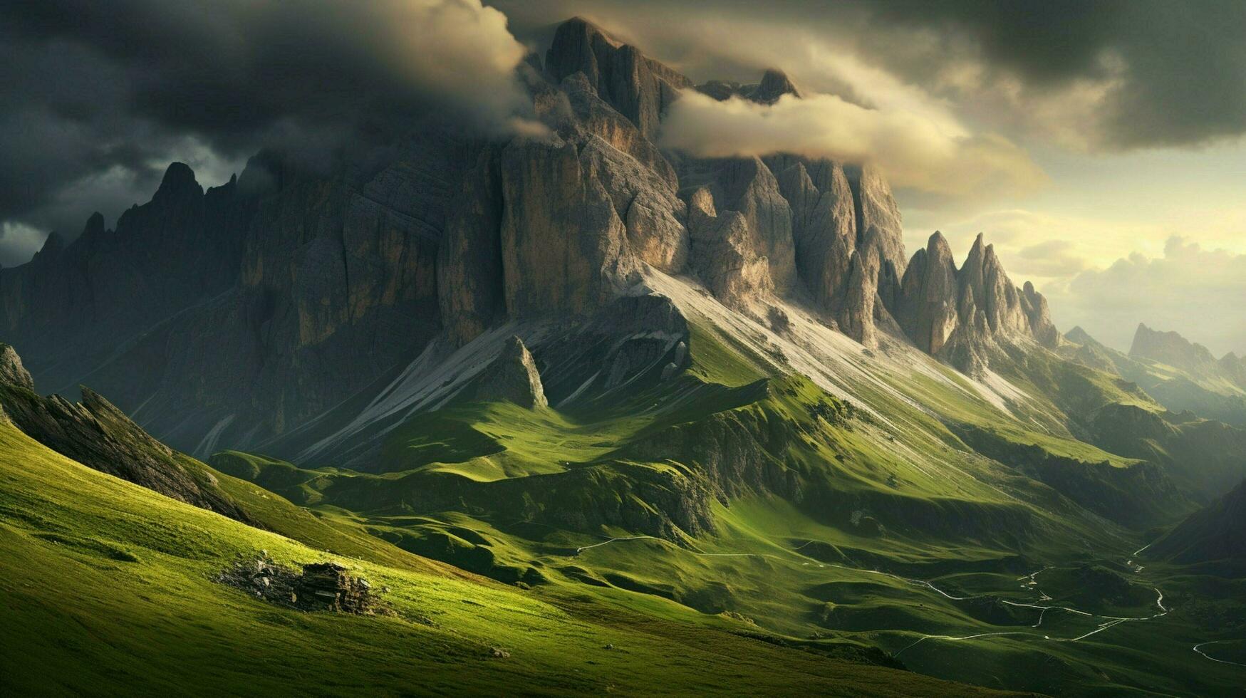 dolomites coberto montanhas do Itália gruppo di se foto