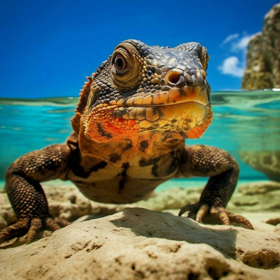 nacional animal do caimão ilhas a Alto qualidade foto