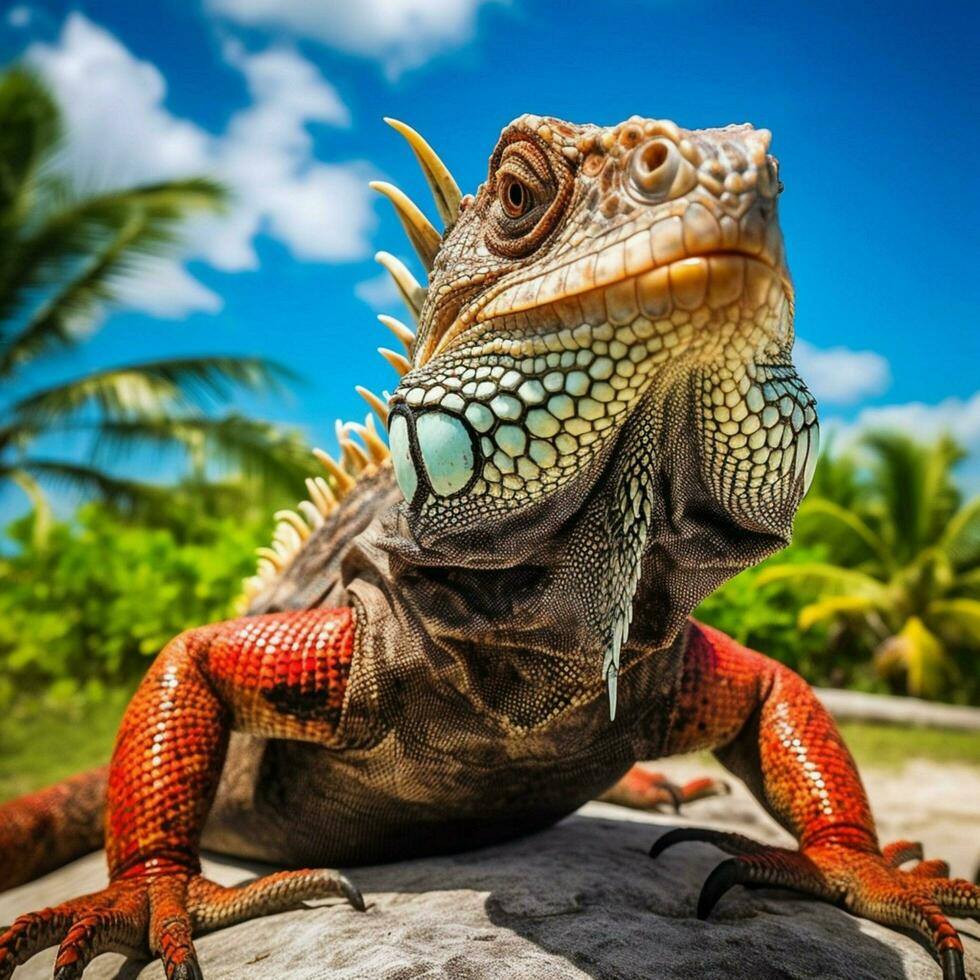 nacional animal do caimão ilhas a Alto qualidade foto