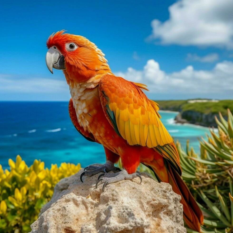 nacional pássaro do barbados Alto qualidade 4k ultra foto