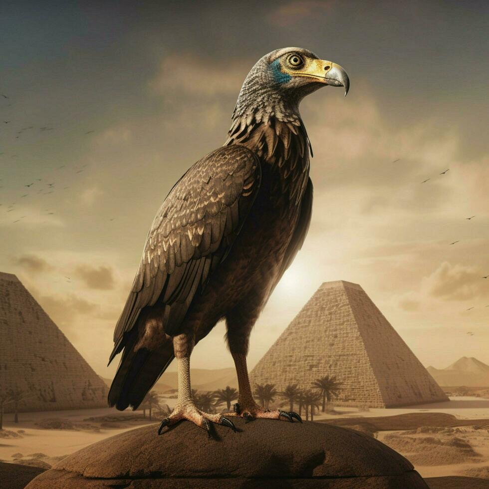 nacional pássaro do Egito Alto qualidade 4k ultra hd foto