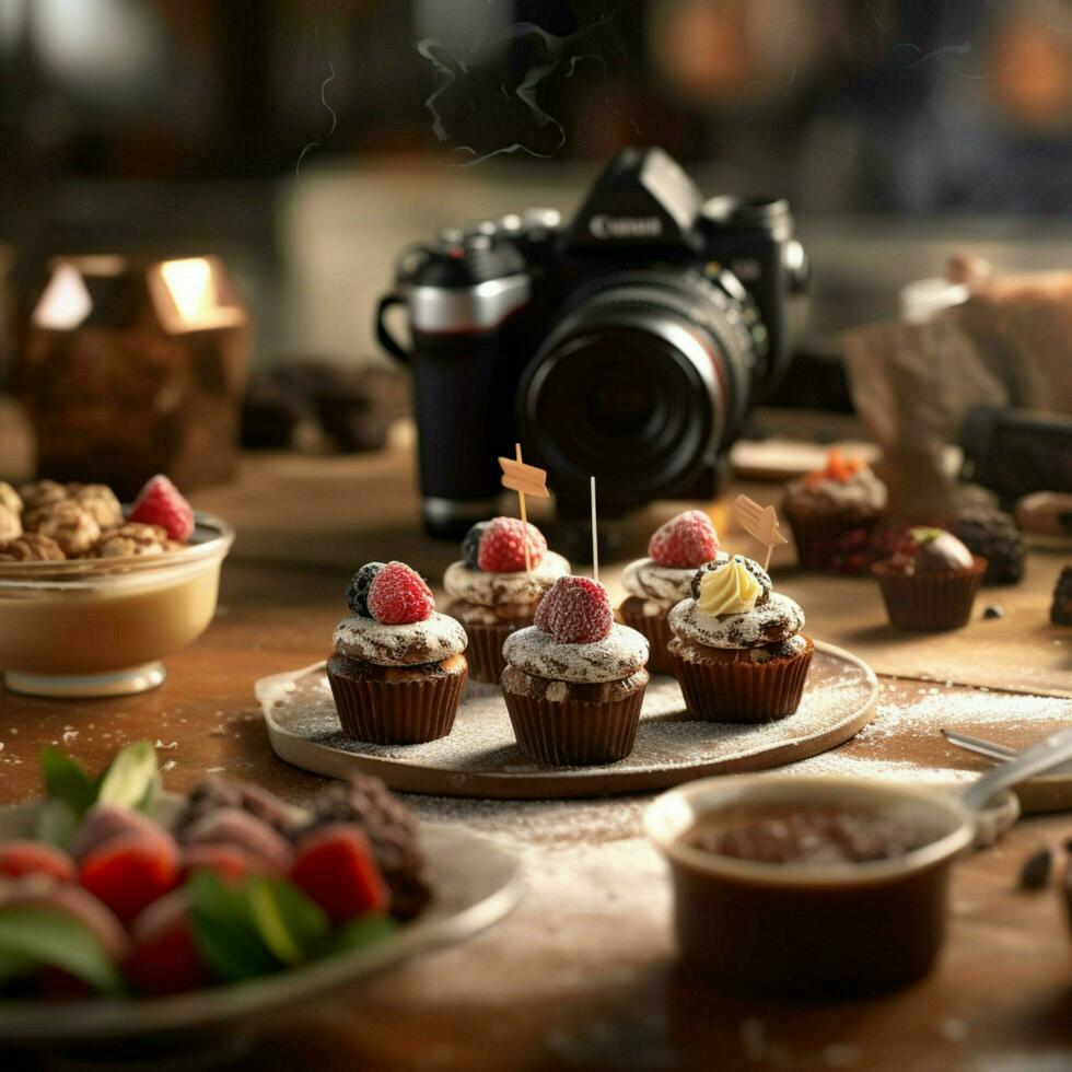 fotorrealista profissional Comida comercial fotografia foto