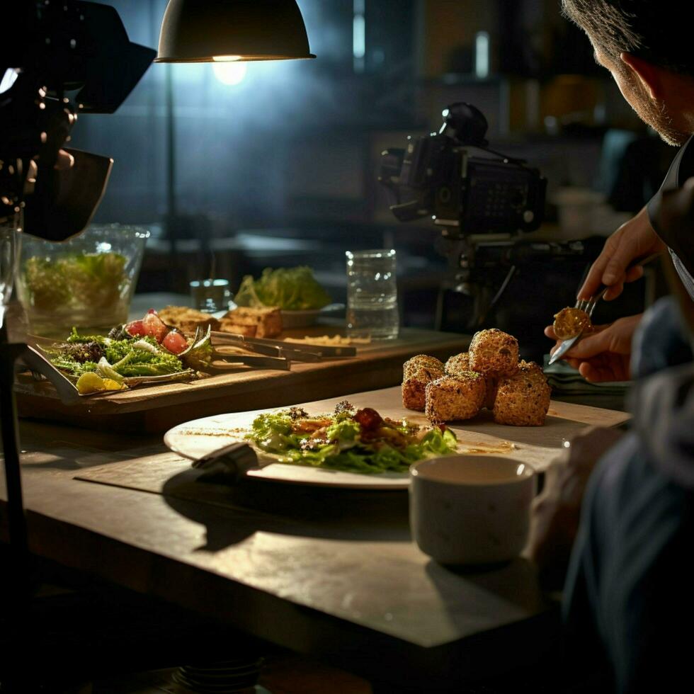 fotorrealista profissional Comida comercial fotografia foto