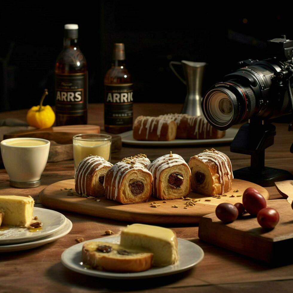 fotorrealista profissional Comida comercial fotografia foto