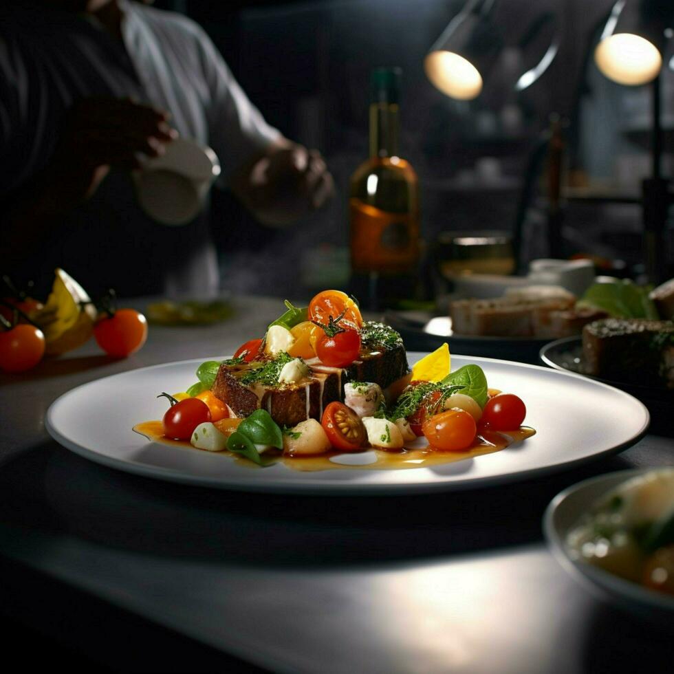 fotorrealista profissional Comida comercial fotografia foto