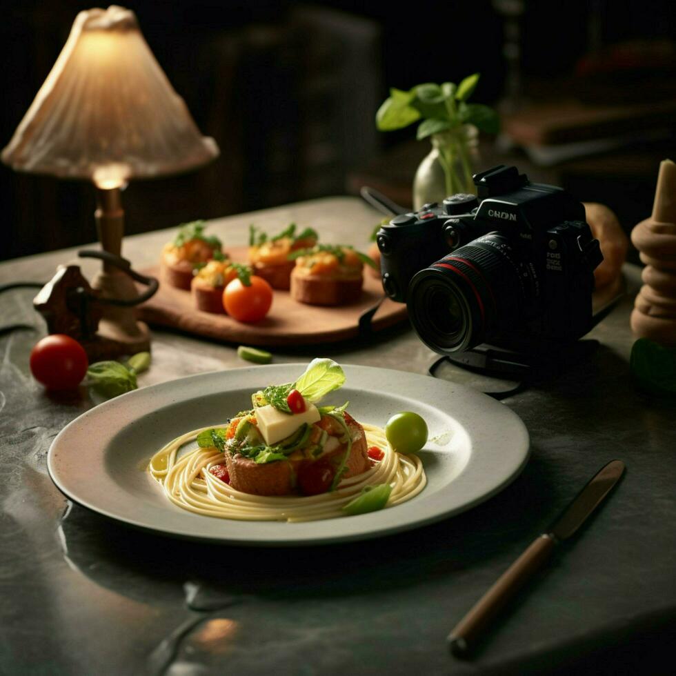 fotorrealista profissional Comida comercial fotografia foto