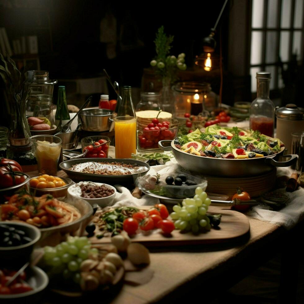 fotorrealista profissional Comida comercial fotografia foto