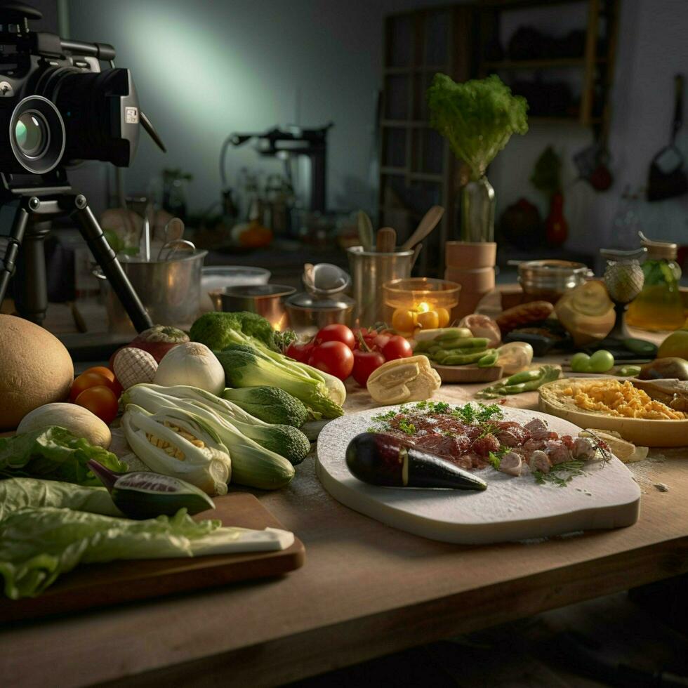 fotorrealista profissional Comida comercial fotografia foto