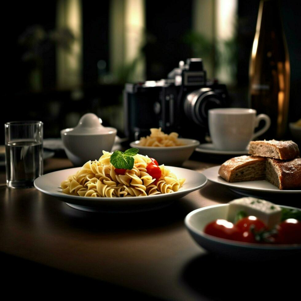 fotorrealista profissional Comida comercial fotografia foto