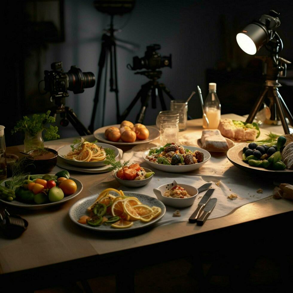 fotorrealista profissional Comida comercial fotografia foto