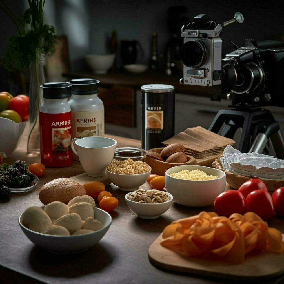 produtos tiros do fotorrealista profissional Comida foto