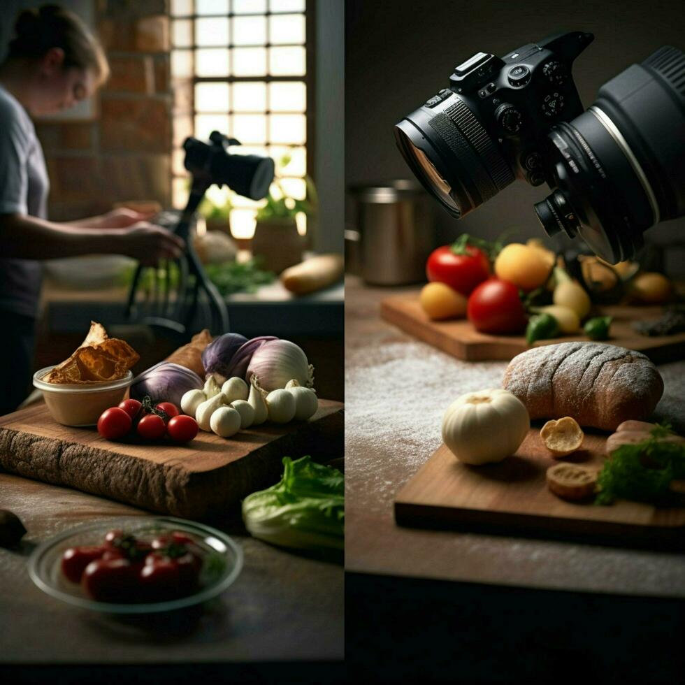 produtos tiros do fotorrealista profissional Comida foto