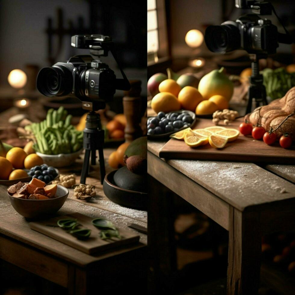 produtos tiros do fotorrealista profissional Comida foto