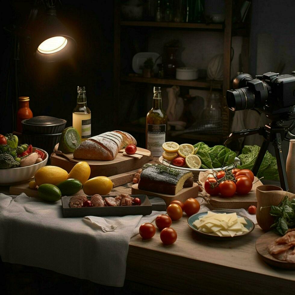 produtos tiros do fotorrealista profissional Comida foto