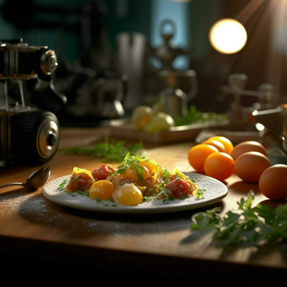 produtos tiros do fotorrealista profissional Comida foto