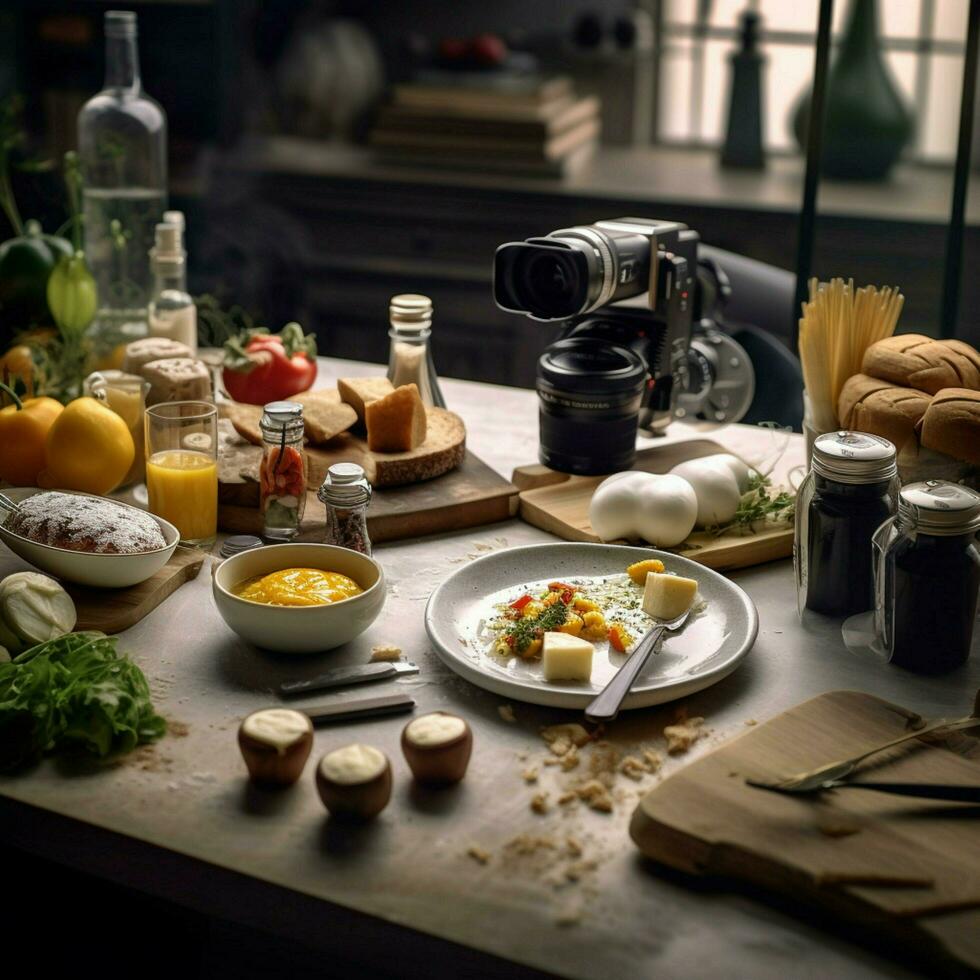 produtos tiros do fotorrealista profissional Comida foto