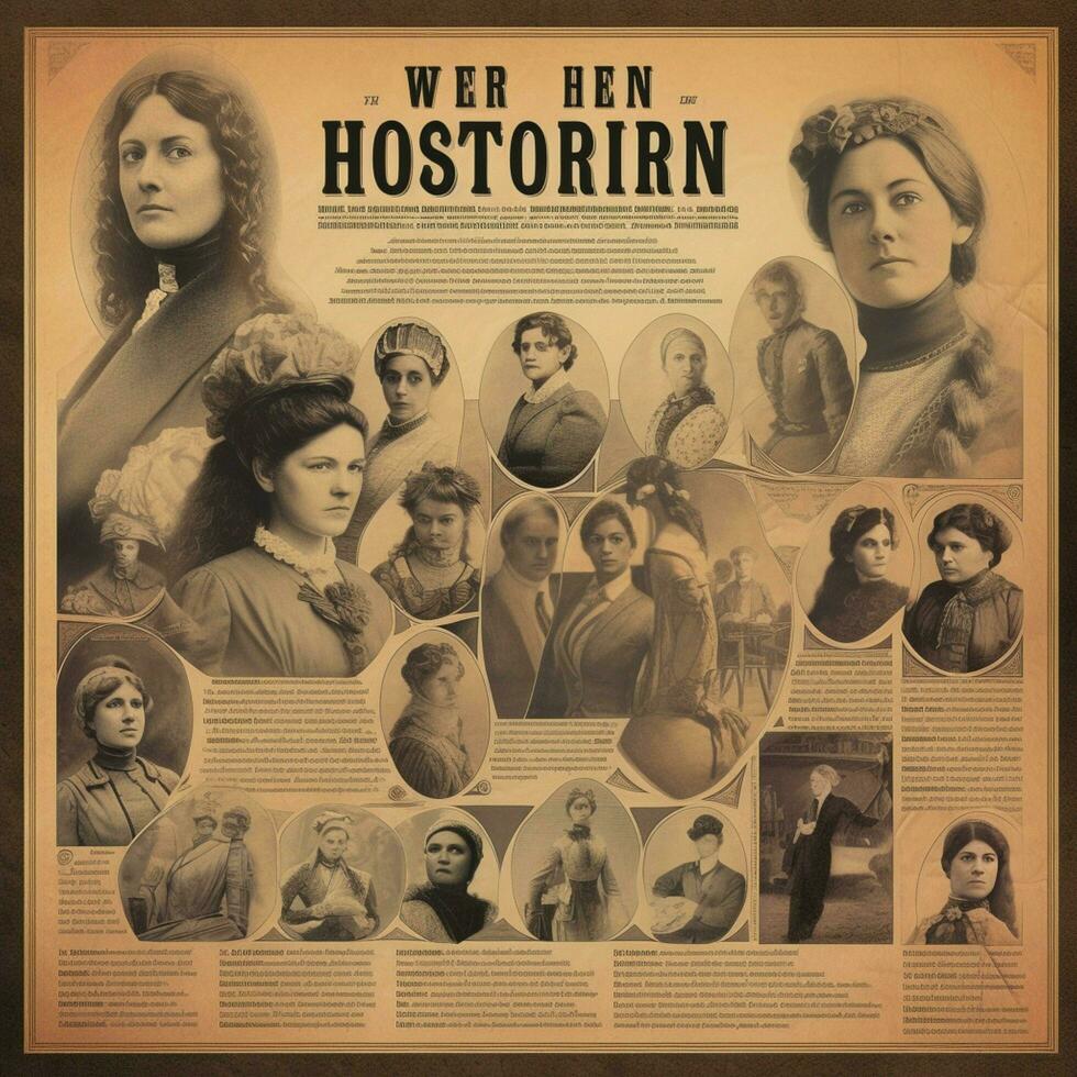 mulheres história poster Alto qualidade 4k ultra hd h foto