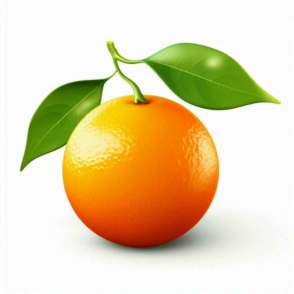 laranja 2d desenho animado ilustração em branco fundo Alto qua foto