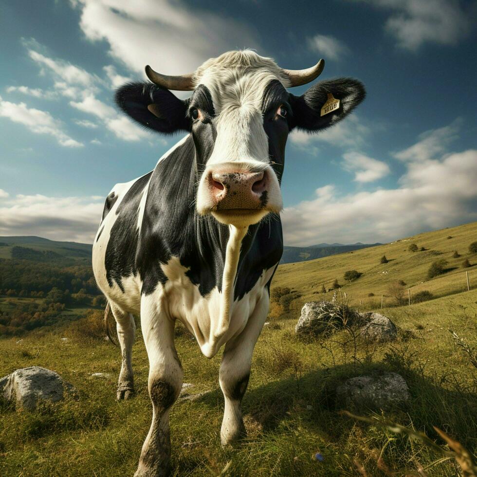 foto do vaca cheio tiro Alto qualidade hdr 16k ultra hd