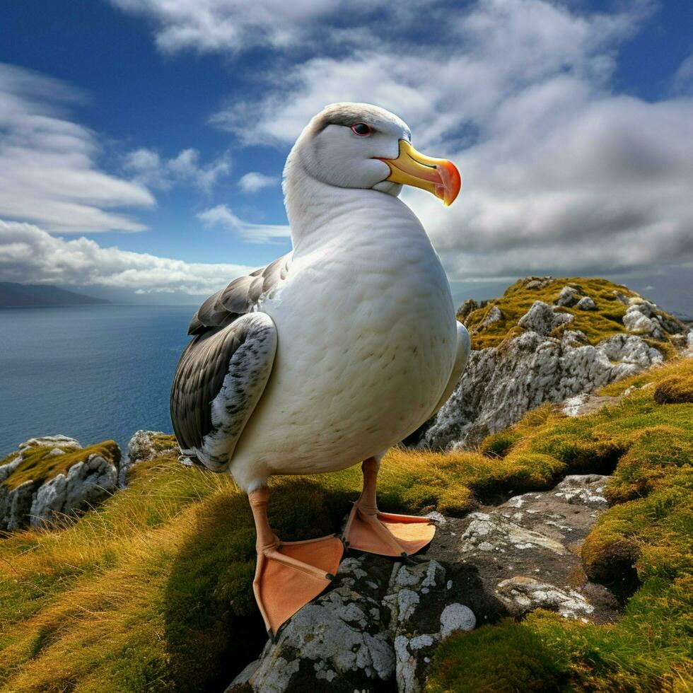 albatroz selvagem vida fotografia hdr 4k foto